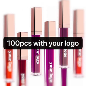 Private Label Bulk Cosmetics Lip Liquid Matte Lipstick Lipgloss High Quality Custom Logo Wholesale Make Your Own Makeup Brand