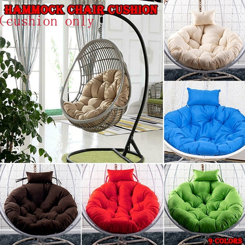 Seat Cushion Egg Chair Garden Swing Chair Basket Seat Cushion Hanging Silk Core Cotton Polyester Rocking Swing Cushion Mat