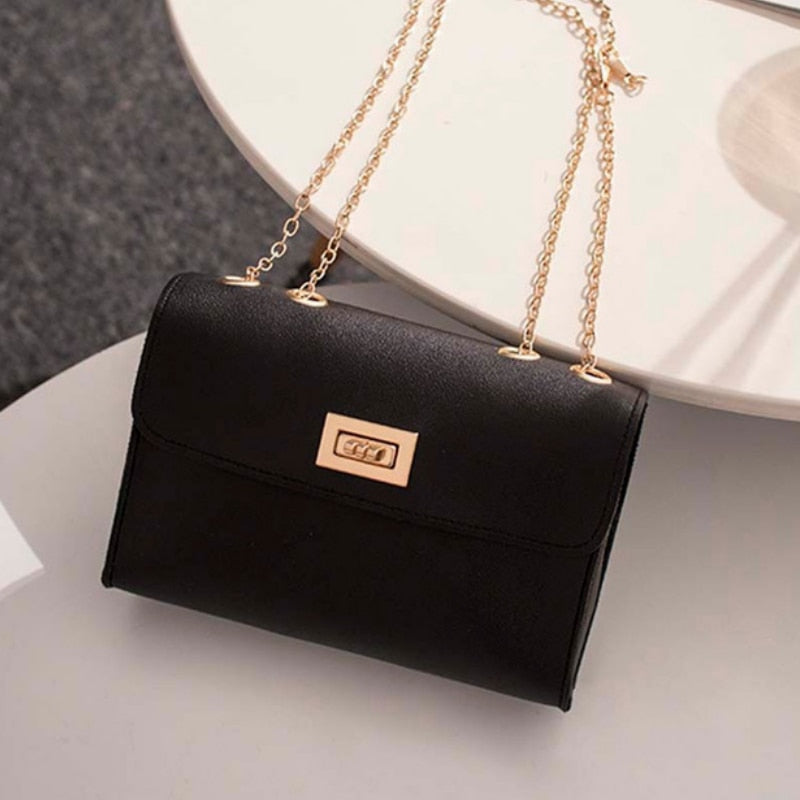 British Fashion Simple Small Square Bag Women's Designer Handbag 2019 High-quality PU Leather Chain Mobile Phone Shoulder bags