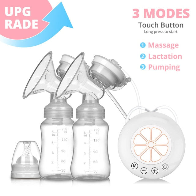 Electric breast pump unilateral and bilateral breast pump manual silicone breast pump baby breastfeeding accessories