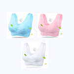 3PCS Big Size Bras Push Up Gather Lace Trim Lingerie Sexy Front Clouse Bra Sleep Sports Bralette Brassiere нижнее белье