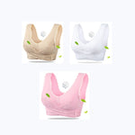 3PCS Big Size Bras Push Up Gather Lace Trim Lingerie Sexy Front Clouse Bra Sleep Sports Bralette Brassiere нижнее белье