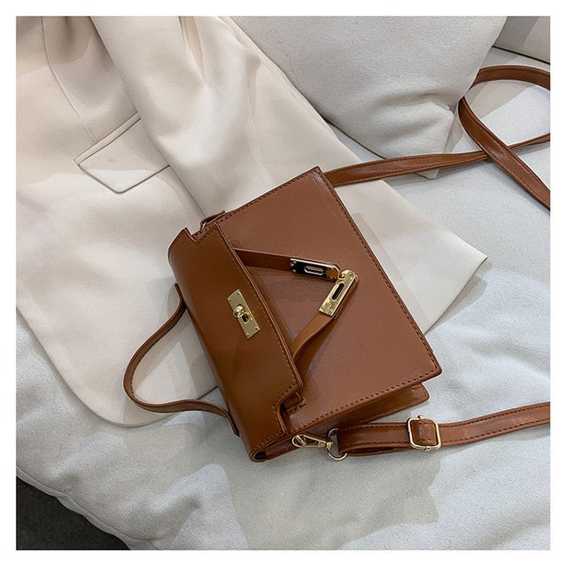 2020 New Women's Handbag Korean Fashion All-match Lock Casual Shoulder Bag Retro Messenger Bag Women's Bag