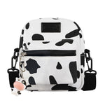 Hot Sale Cow Print Small Square Bag Canvas Crossbody Bag For Women Leisure Messenger Bag Women's Shoulder Bag Mobile Phone Purse