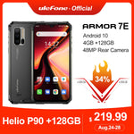 Ulefone Armor 7E Rugged Mobile Phone Helio P90+128G Smartphone 2.4G/5G WiFi Waterproof IP68 Global Version Android 10 NFC/48MP