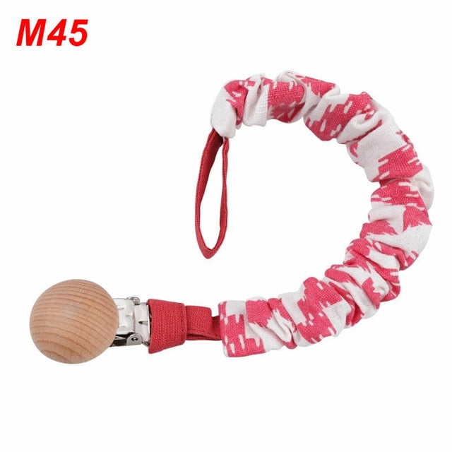 Baby Infant Cotton Pacifier Clip for Newborn Teething Soother Chew Dummy Chains Dropship