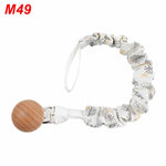 Baby Infant Cotton Pacifier Clip for Newborn Teething Soother Chew Dummy Chains Dropship