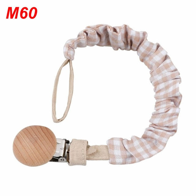 Baby Infant Cotton Pacifier Clip for Newborn Teething Soother Chew Dummy Chains Dropship