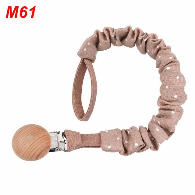 Baby Infant Cotton Pacifier Clip for Newborn Teething Soother Chew Dummy Chains Dropship