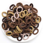 Kids Small Hair Tie Baby Girl Children Headbands Colorful Elastic Hair Bands Nylon Scrunchie Hair Rope 100pcs Hair Accessories