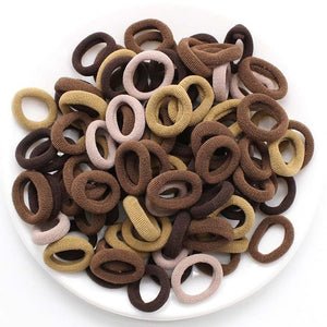 Kids Small Hair Tie Baby Girl Children Headbands Colorful Elastic Hair Bands Nylon Scrunchie Hair Rope 100pcs Hair Accessories