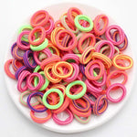 Kids Small Hair Tie Baby Girl Children Headbands Colorful Elastic Hair Bands Nylon Scrunchie Hair Rope 100pcs Hair Accessories