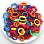 Kids Small Hair Tie Baby Girl Children Headbands Colorful Elastic Hair Bands Nylon Scrunchie Hair Rope 100pcs Hair Accessories