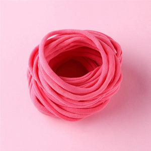 10pcs/lot Nylon Headband for Baby Girl DIY Hair Accessories Elastic Head Band Kids Children Fashion Headwear baby turban