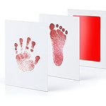 Safe Non-toxic Baby Footprints Handprint No Touch Skin Inkless Ink Pads Kits for 0-6 months Newborn Pet Dog Paw Prints Souvenir