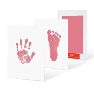 Safe Non-toxic Baby Footprints Handprint No Touch Skin Inkless Ink Pads Kits for 0-6 months Newborn Pet Dog Paw Prints Souvenir