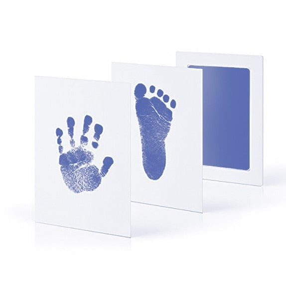 Safe Non-toxic Baby Footprints Handprint No Touch Skin Inkless Ink Pads Kits for 0-6 months Newborn Pet Dog Paw Prints Souvenir