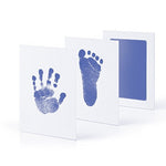 Safe Non-toxic Baby Footprints Handprint No Touch Skin Inkless Ink Pads Kits for 0-6 months Newborn Pet Dog Paw Prints Souvenir