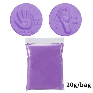 Soft Clay DIY Newborn Baby Souvenirs Hand Print Footprint Non-Toxic Clay Kit Casting Parent-Child Hand Ink Pad Fingerprint Toys